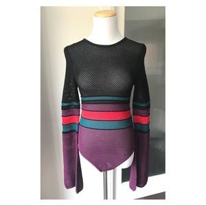Ronny Kobo mesh bodysuit size M